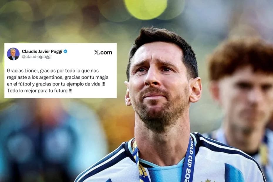 Poggi despidió a Messi de la Selección: “Gracias por tu magia en el fútbol y por tu ejemplo de vida”