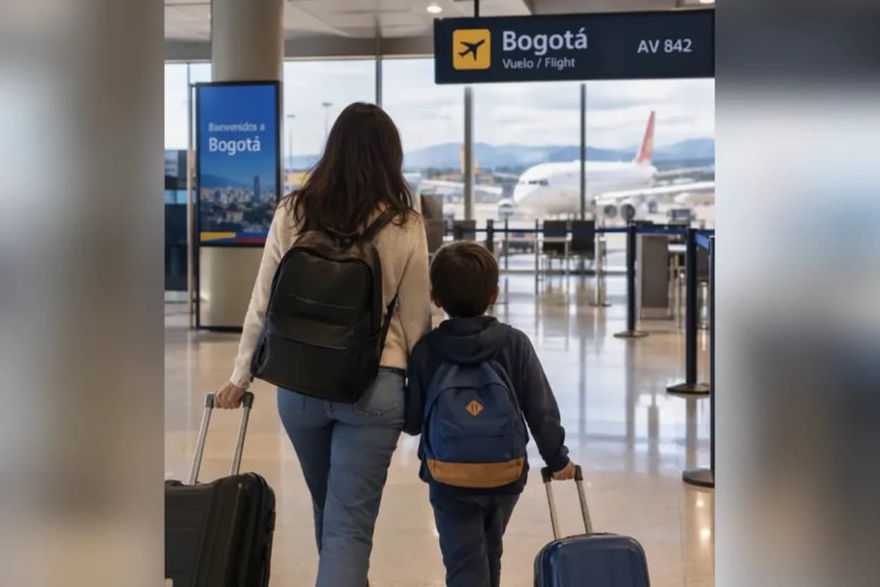 El niño viajará con su mamá desde Córdoba hasta Bogotá.