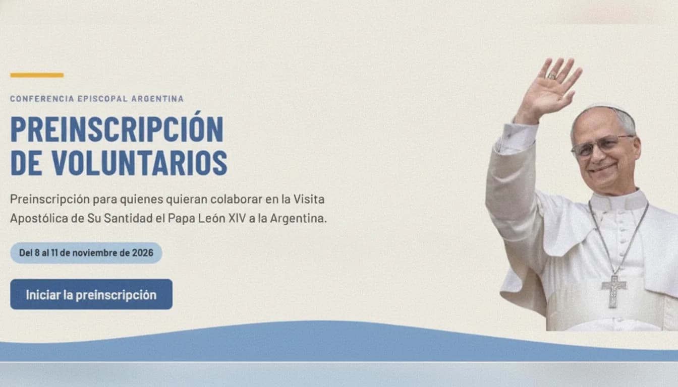 Buscan voluntarios para la histórica visita del Papa León XIV.