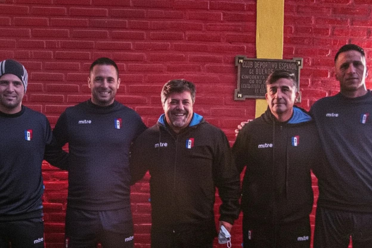 Ricraod Caruso Lombardi al asumir como manager en Deportivo Español.