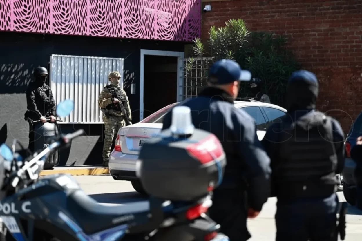 Los allanamientos se realizan de manera simultánea en Villa Mercedes.