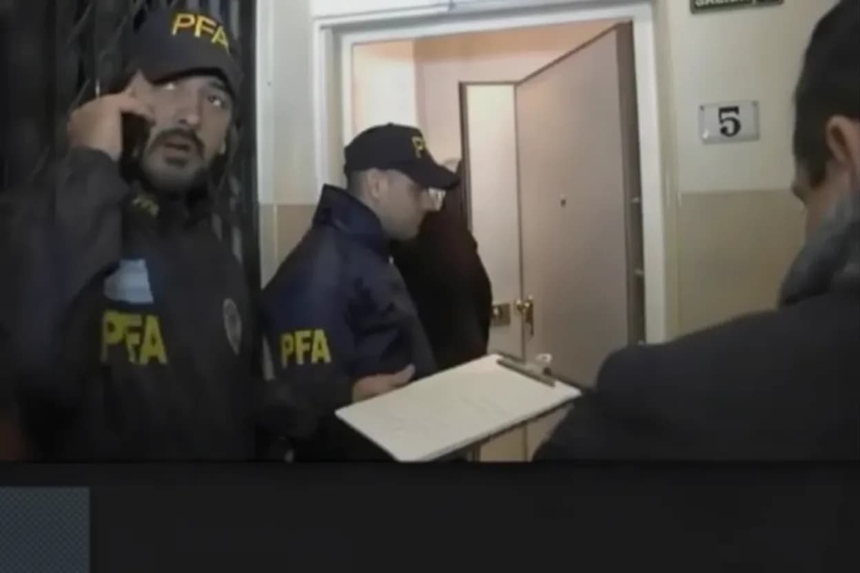 Allanamiento en el departamento de Cristina Fernández de Kirchner.