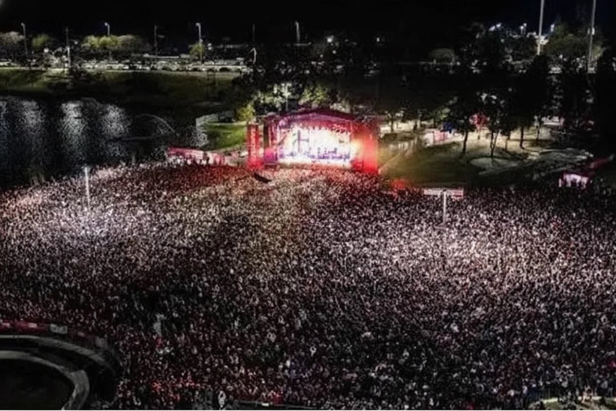 Multitudinaria fiesta para despedir los Juegos en Santa Fe.