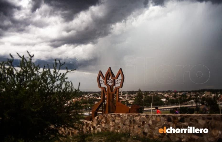 Emitieron una alerta por tormentas fuertes para gran parte de San Luis.