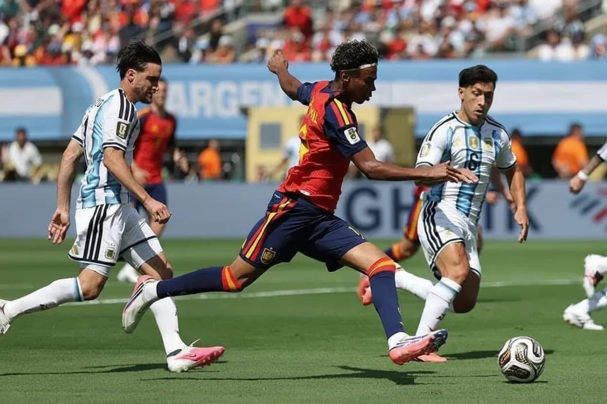 Lamine Yamal en la final del Mundial 2026.