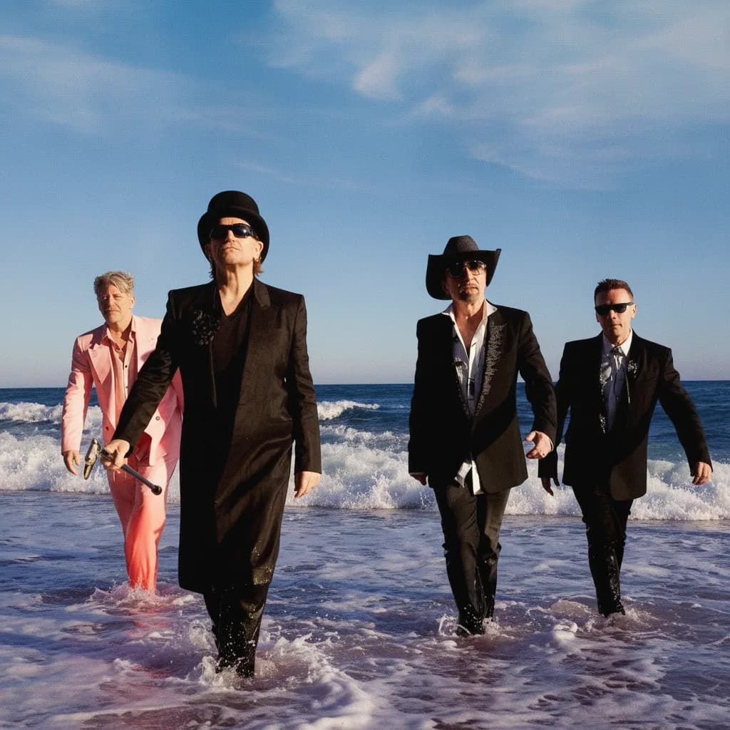 U2, en una foto actual distribuida por su discográfica.