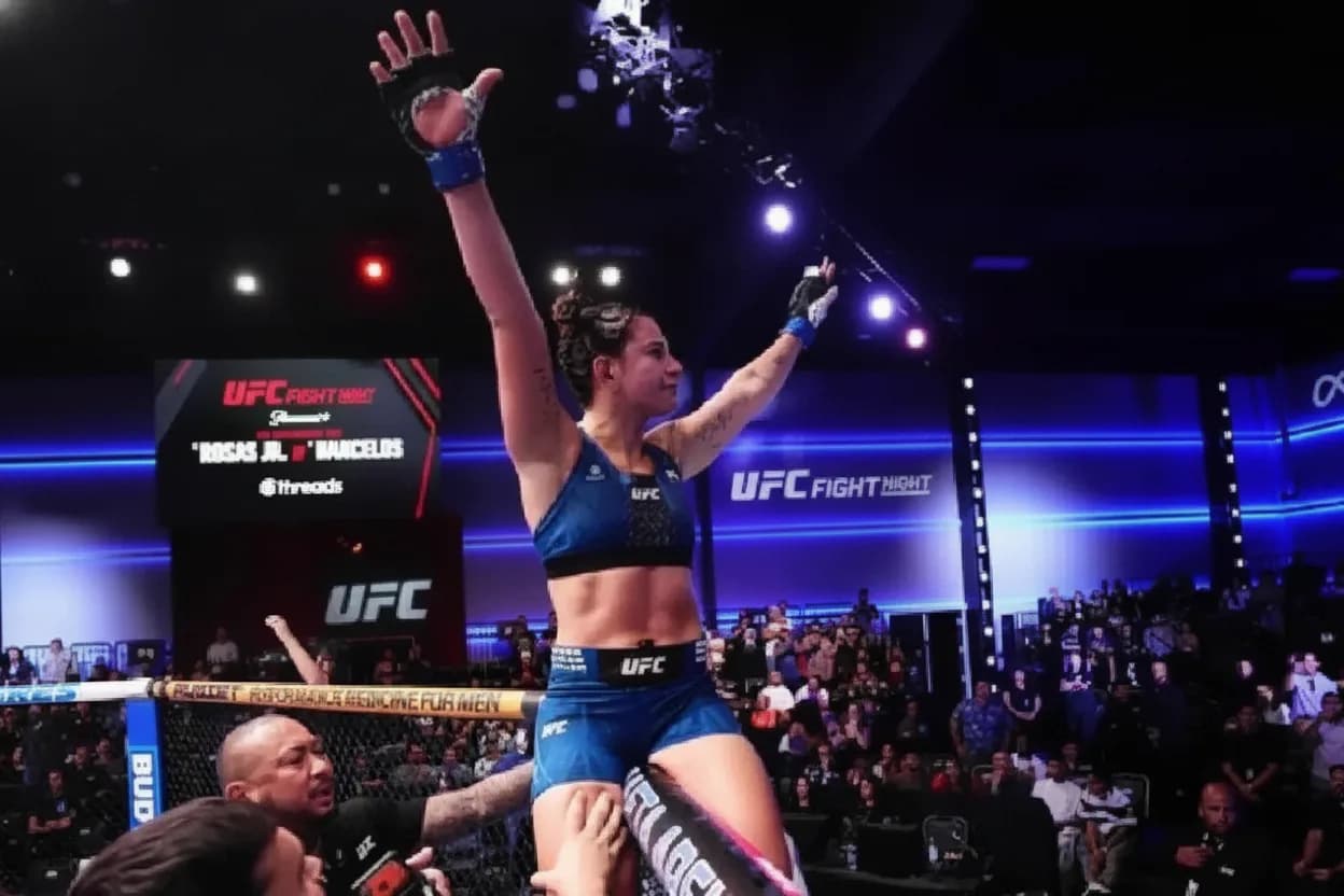 Gran triunfo de Ailín Pérez en UFC Vegas 121.