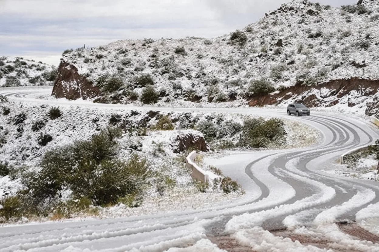 Nieve en San Luis.