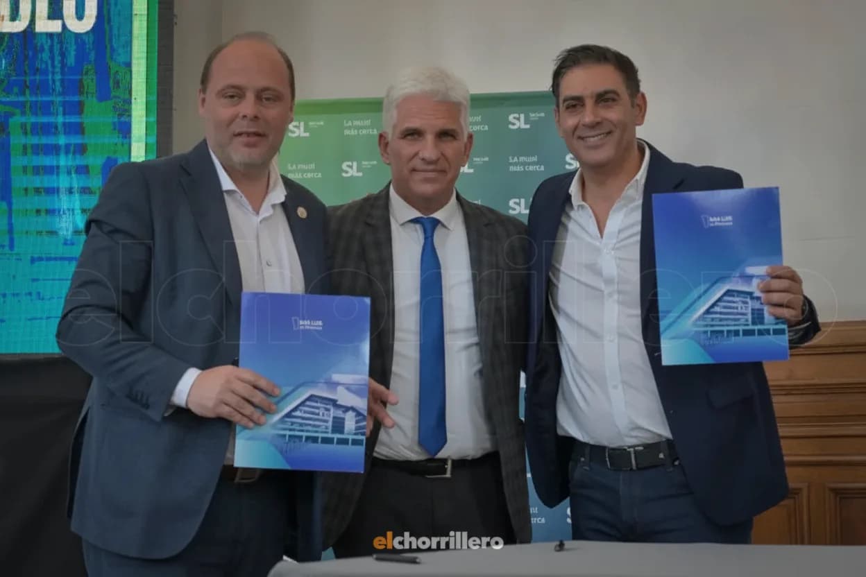 El gobernador Claudio Poggi y el intendente Gastón Hissa renovaron “Construyendo con tu Pueblo”.