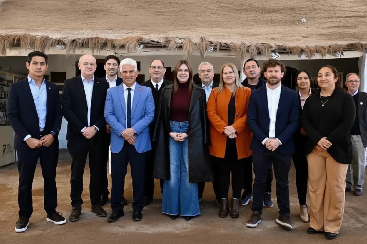 El gobernador Claudio Poggi y la ministra de Capital Humano de la Nación, Sandra Pettovello visitaron el Solar Histórico.