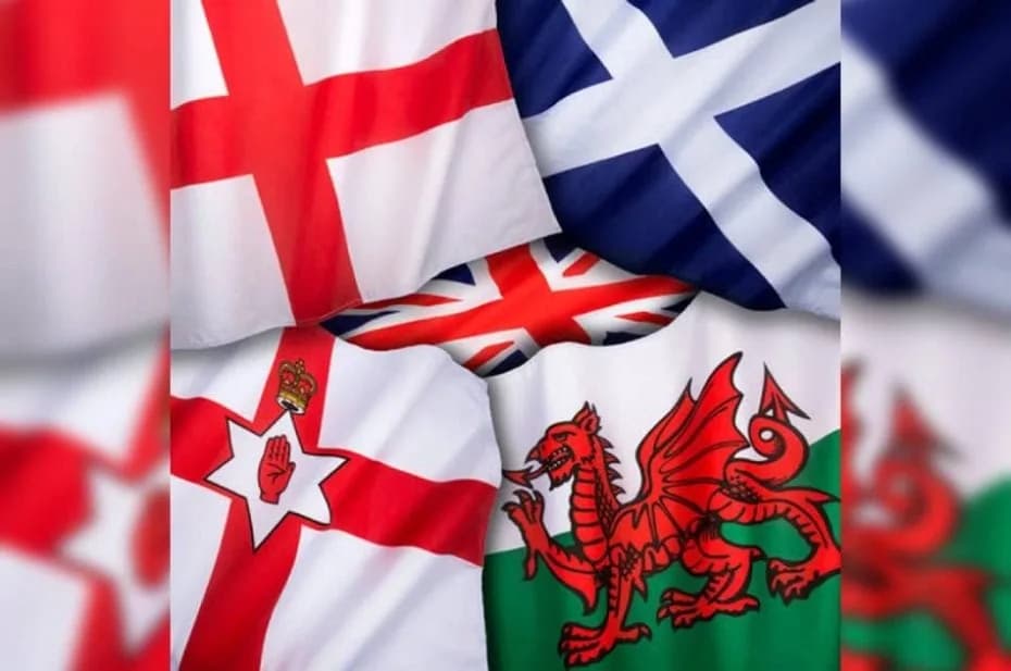 Las banderas del Reino Unido.