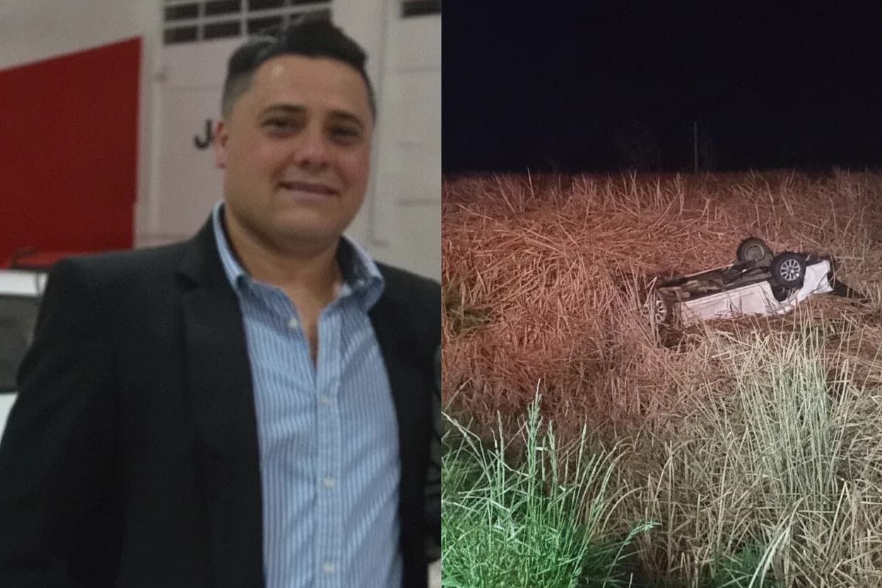 Luis Farías tenía 45 años y murió en un brutal vuelco en la ruta.