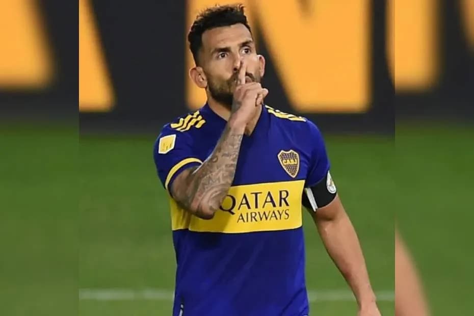 Tevez durante su última etapa como jugador de Boca.