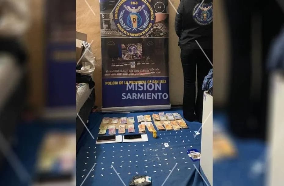 San Luis: desbarataron un centro de venta de drogas e incautaron cocaína por más de $1 millón.