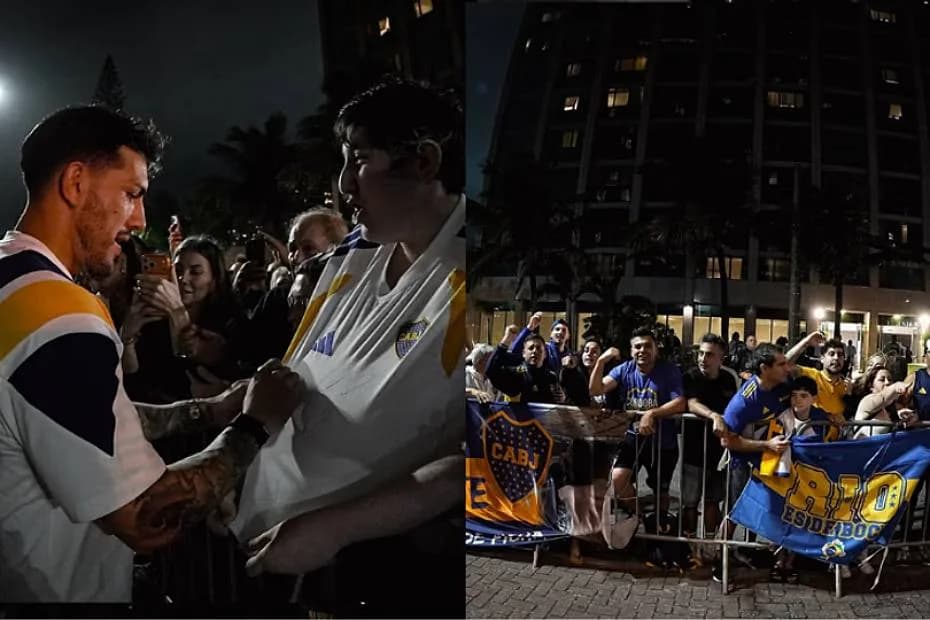 Boca llegó a Río de Janeiro con Riquelme a la cabeza.