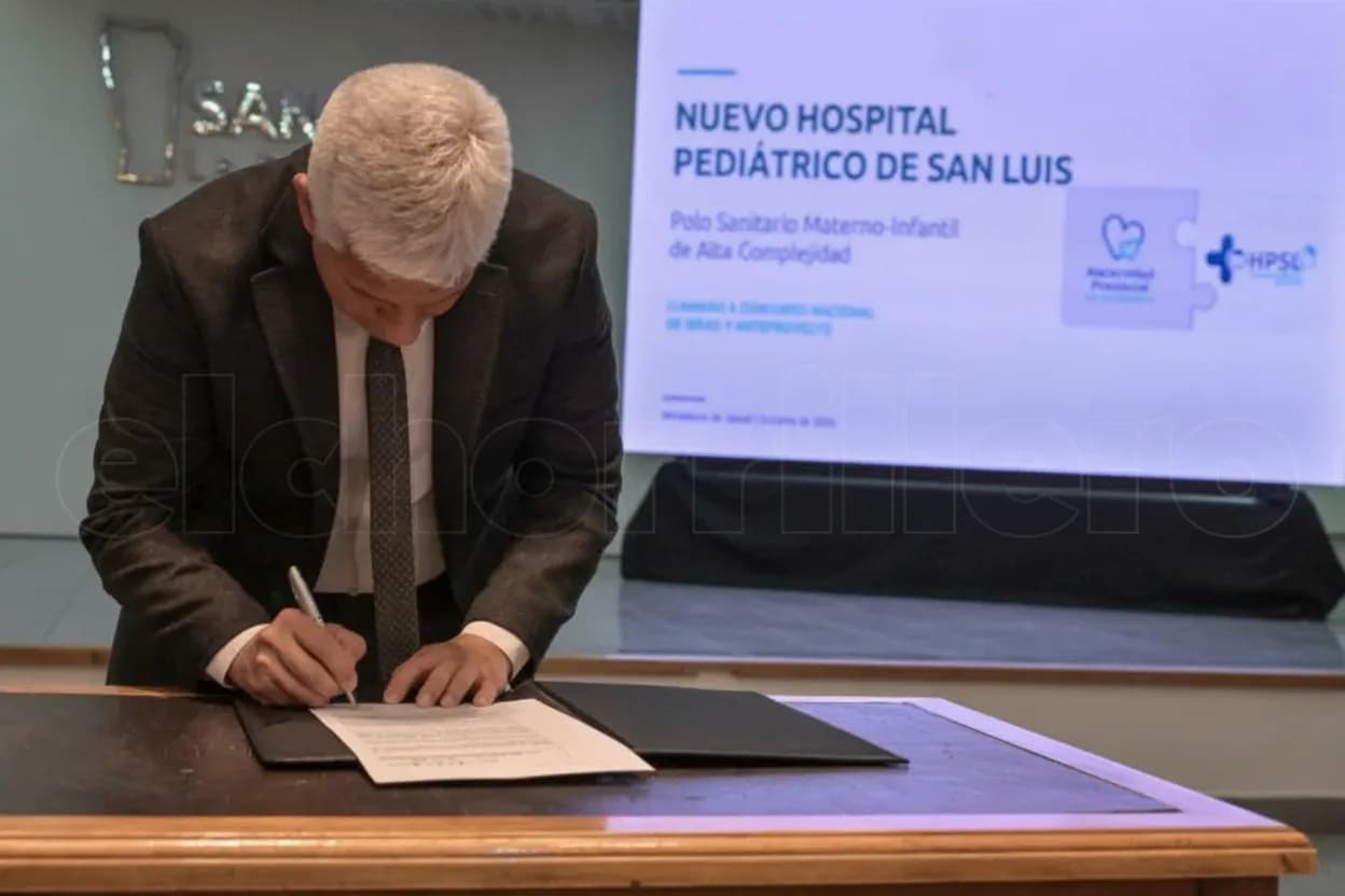 Poggi puso en marcha el proyecto del nuevo Hospital Pediátrico: “Será un modelo en la región”.