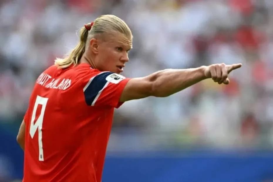 El delantero noruego Erling Haaland durante el partido de cuartos de final del Mundial de Norteamérica contra Inglaterra, en Miami el 11 de julio de 2026.