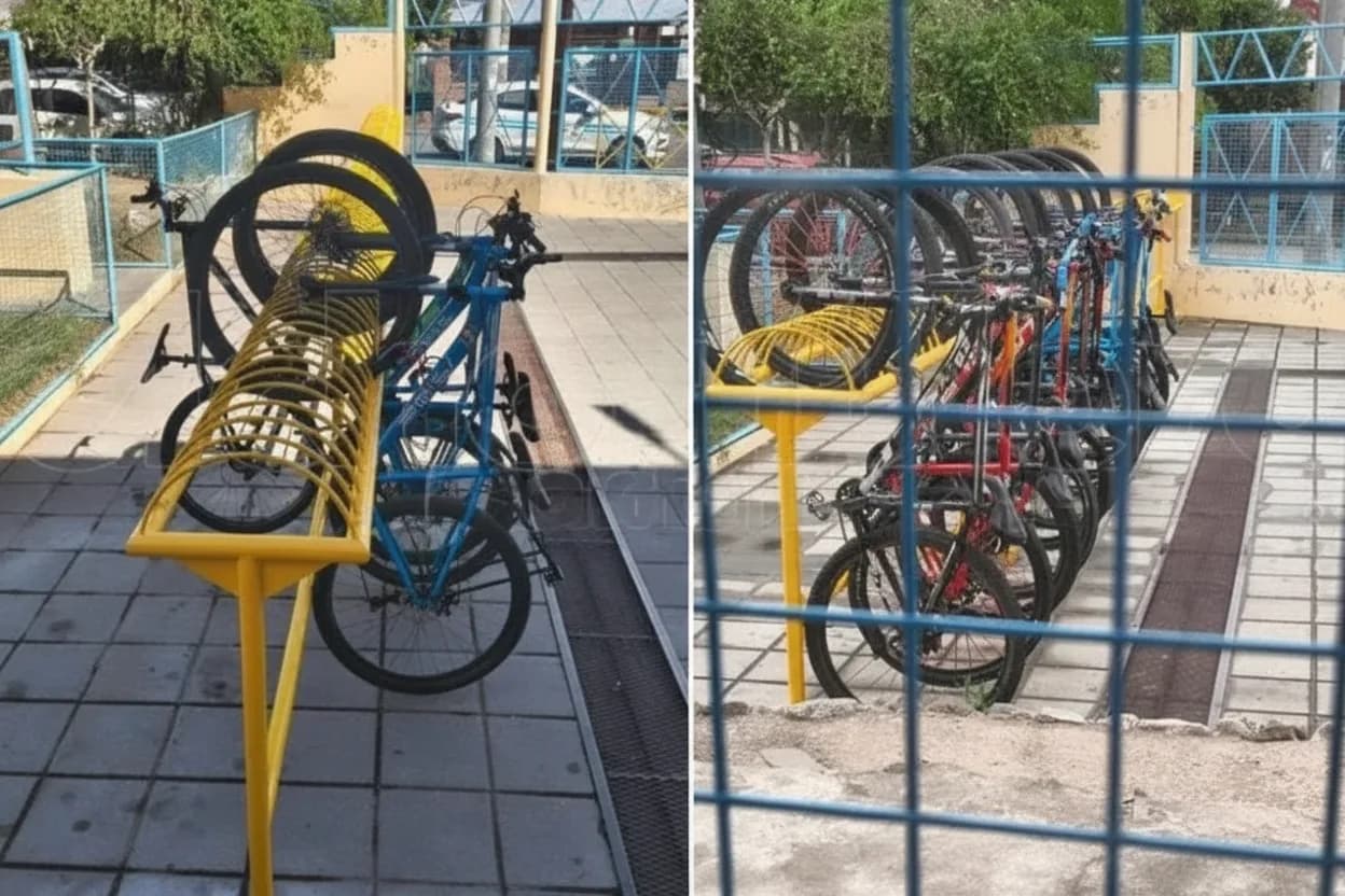 La EPA Nº 11 “Doctor Carlos Juan Rodríguez” instaló bicicleteros para que sus alumnos estacionen las TuBis.