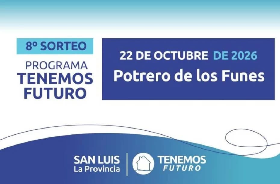 Los resultados del sorteo de viviendas en Potrero de los Funes.