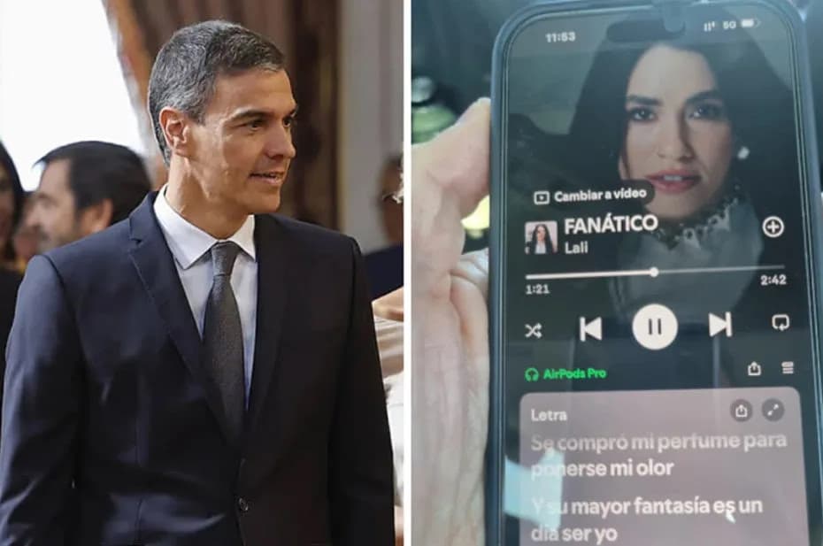 Pedro Sánchez compartió en sus redes sociales el tema de Lali “Fanático”.