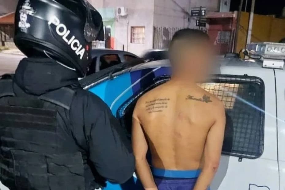San Luis: un disturbio dejó a una policía lesionada y dos hombres demorados.