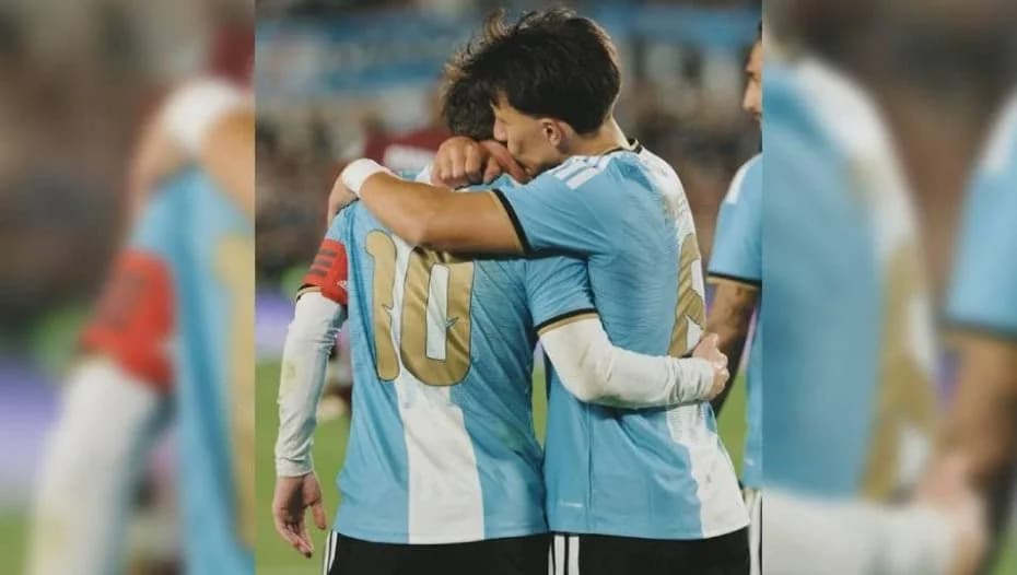 El video de la emoción de Messi rumbo al Monumental que publicó Lisandro Martínez.