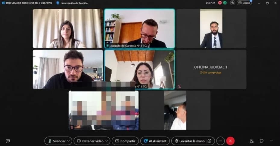 La audiencia de la Justicia.