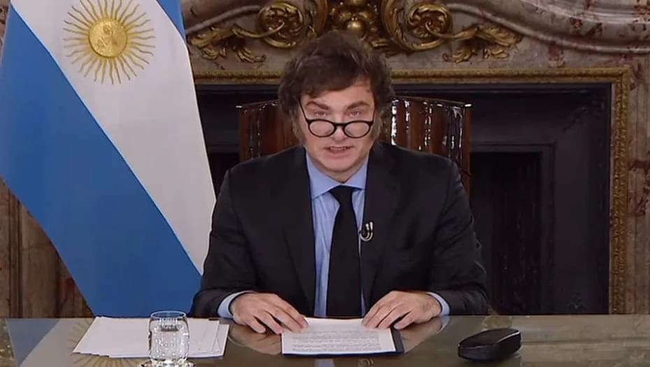 El presidente Javier Milei celebró la retirada de la empresa Halliburton de Malvinas.