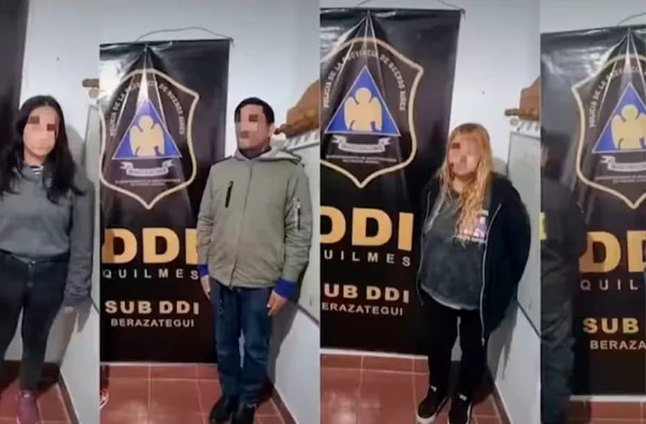 Detenidos por la muerte de Nerea Geraldine Pereira. Foto Captura de pantalla.