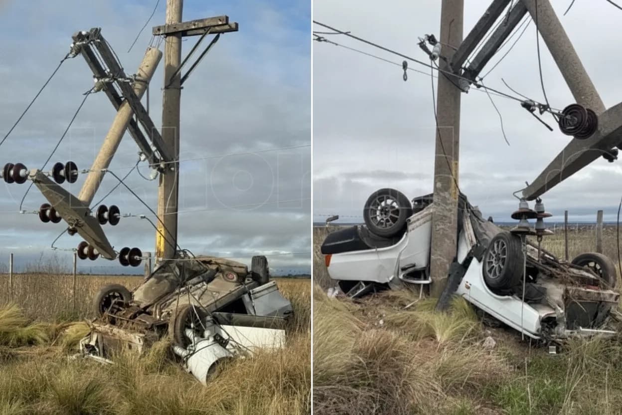 El siniestro se registró en la madrugada de este sábado en la Ruta Provincial N°2.
