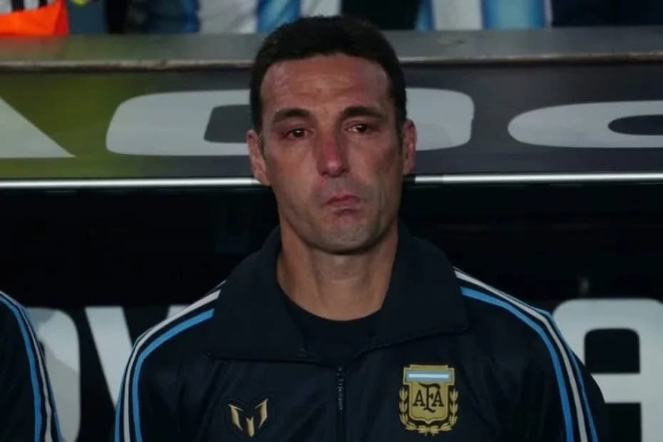 La emoción de Scaloni y Messi