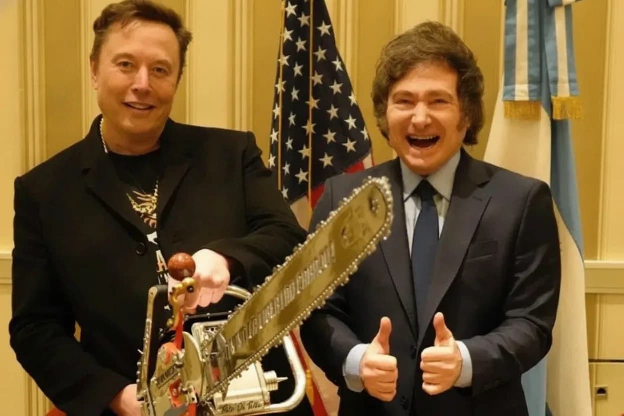 Elon Musk y Javier Milei.