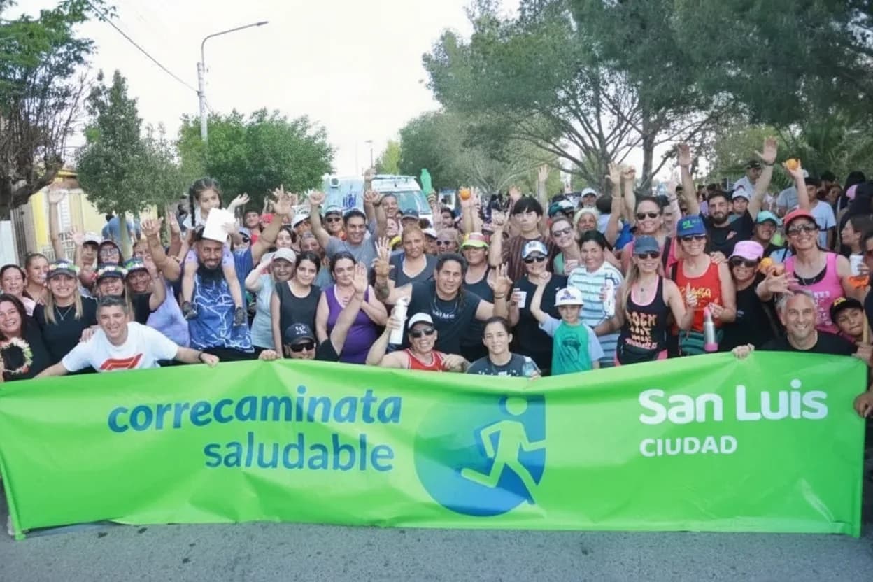 Séptima edición de la correcaminata saludable en San Luis.