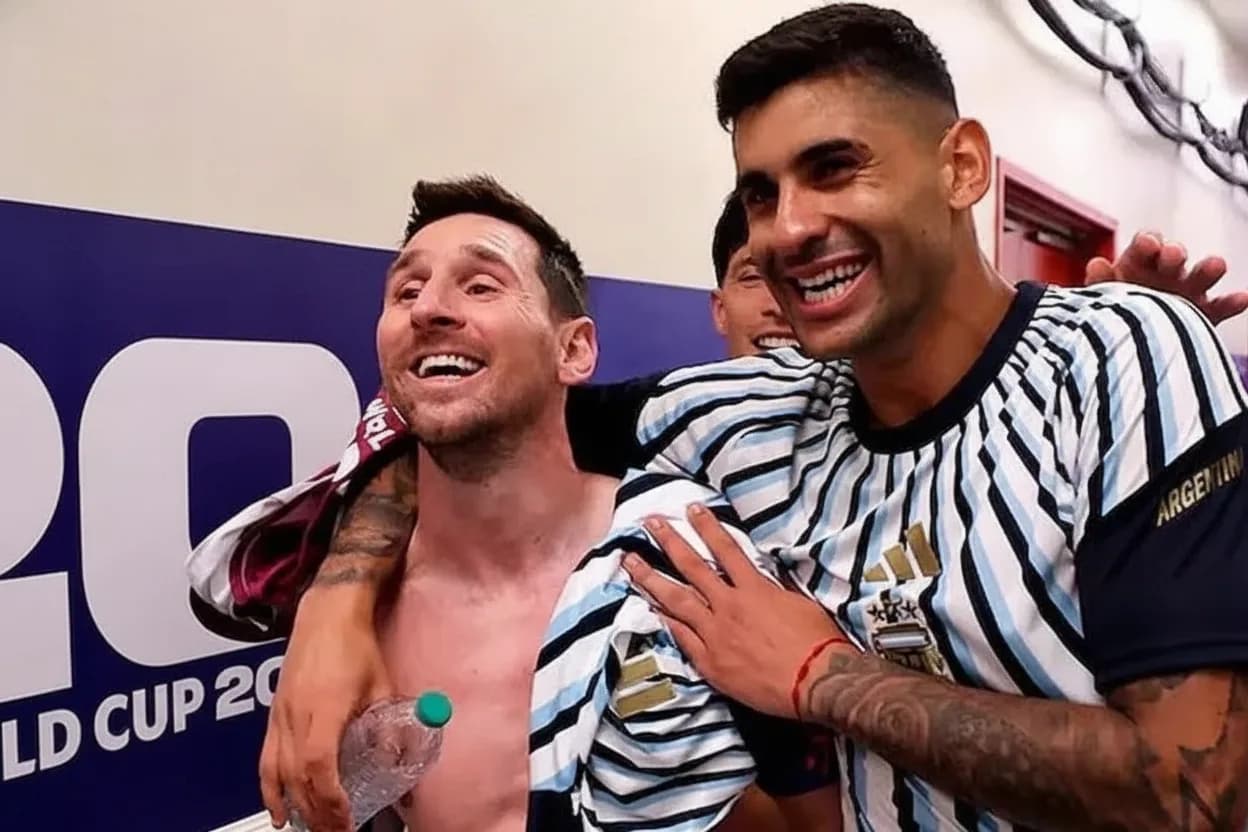 Lionel Messi y Cristian “Cuti” Romero.