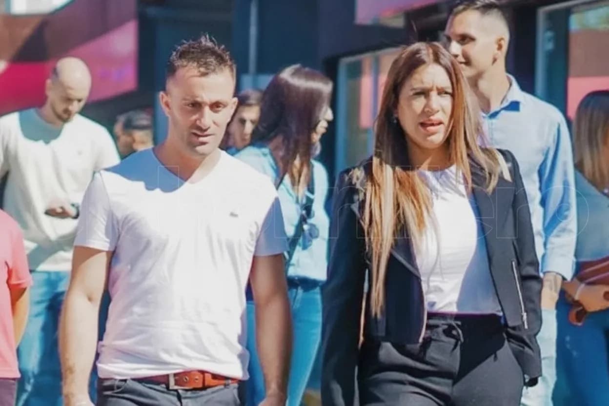 El empresario Christian Becher junto a la ex diputada provincial Anabela Lucero.