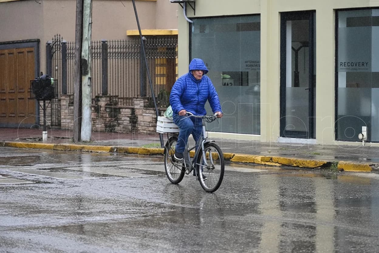 Otro día de lluvia en Villa Mercedes.