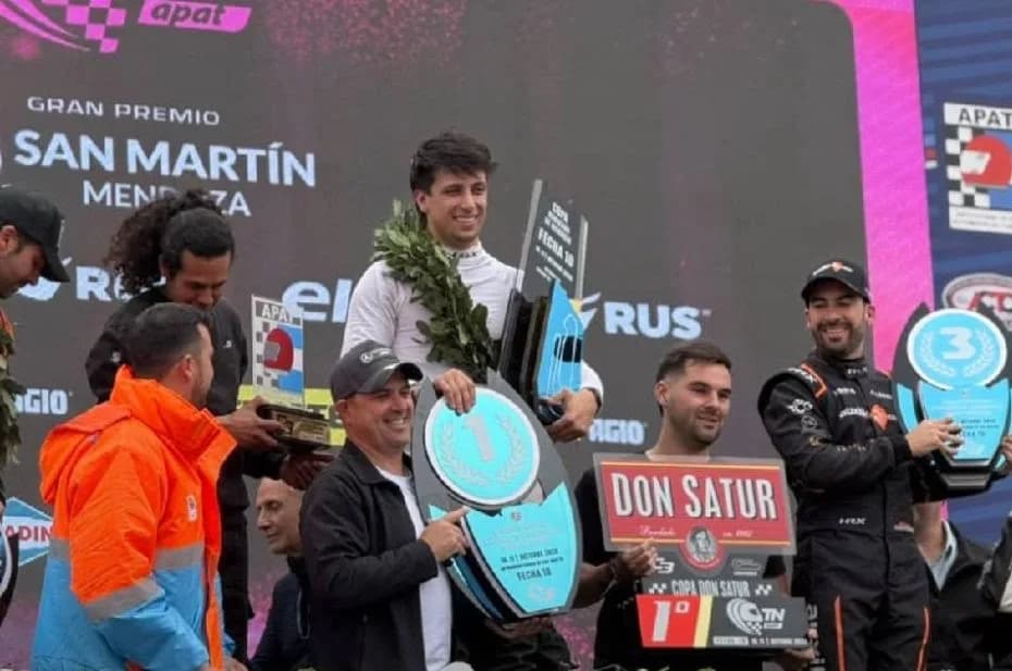 Javier Merlo se quedó con el triunfo de la Clase 3 del TN y subió a lo más alto del podio.