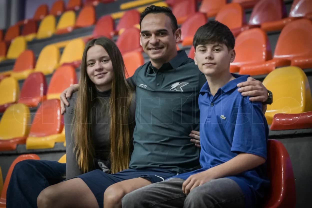 Tiago Gómez, Alfredo y Emilia Villegas.