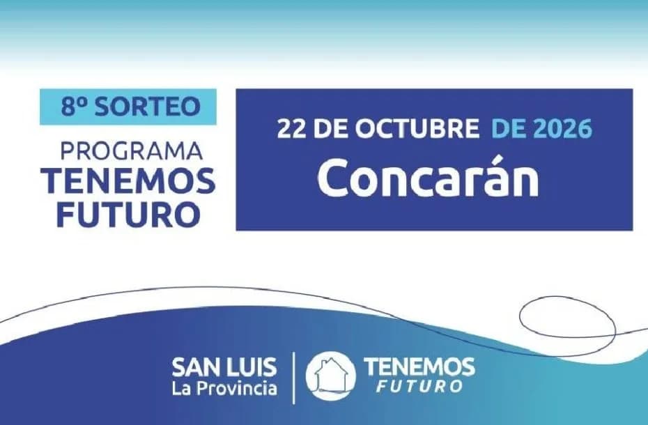 Los resultados del sorteo en Concarán.