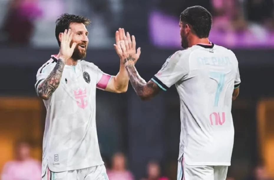 Con asistencia de Messi a De Paul, Inter Miami le ganó 2 a 0 al New York City por la MLS.
