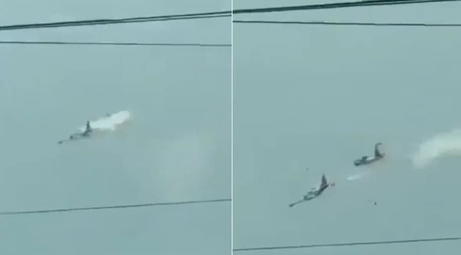 Impactante video: la trágica colisión de dos aviones militares que dejó cuatro muertos en Filipinas.