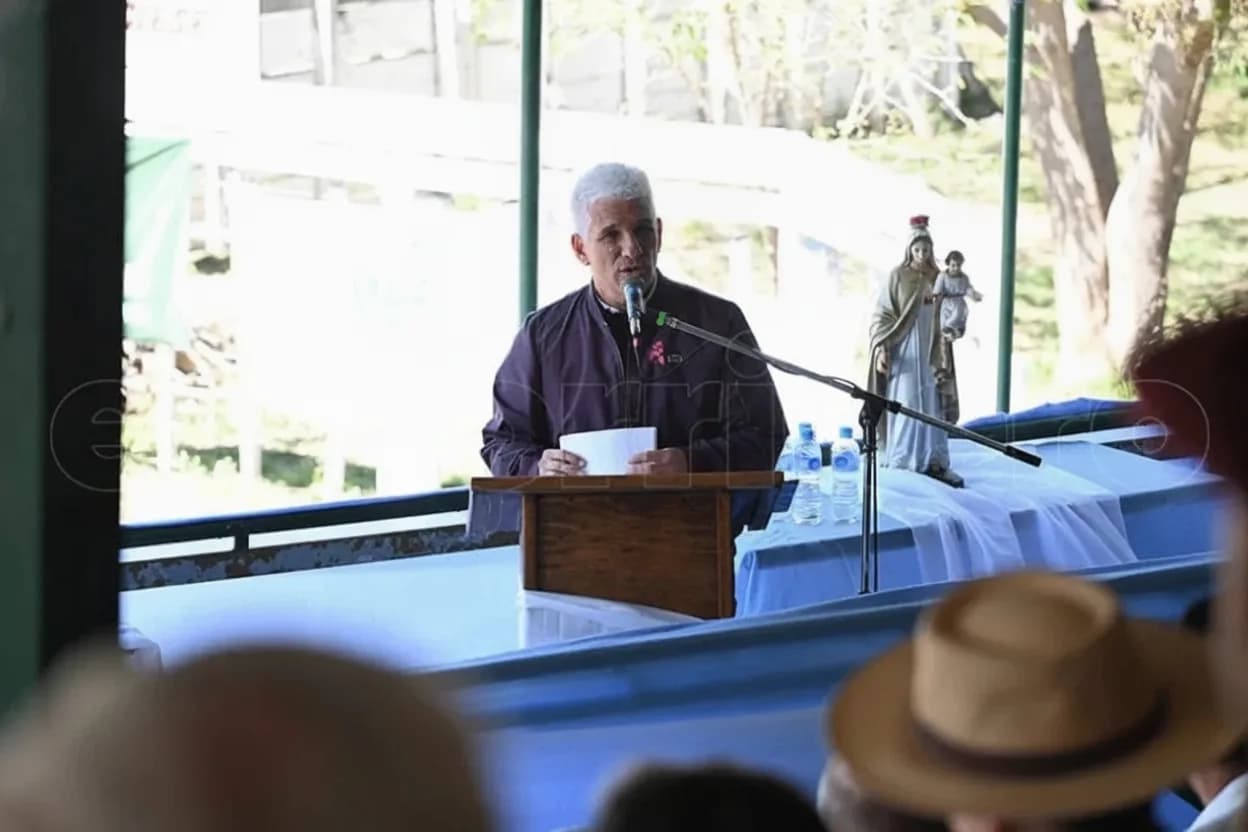 El gobernador Claudio Poggi en la inauguración oficial de la 95° Expo Rural.