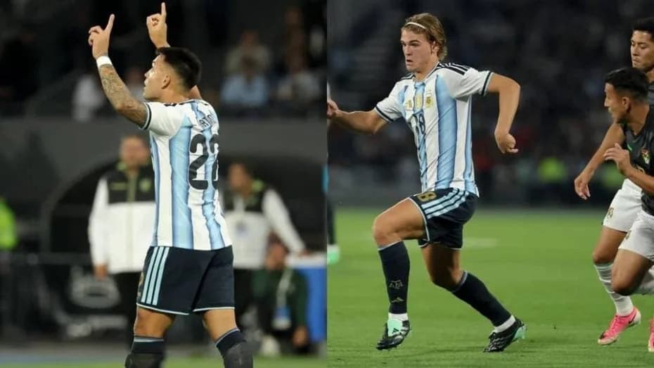 Argentina le gana 2 a 0 a Bolivia.